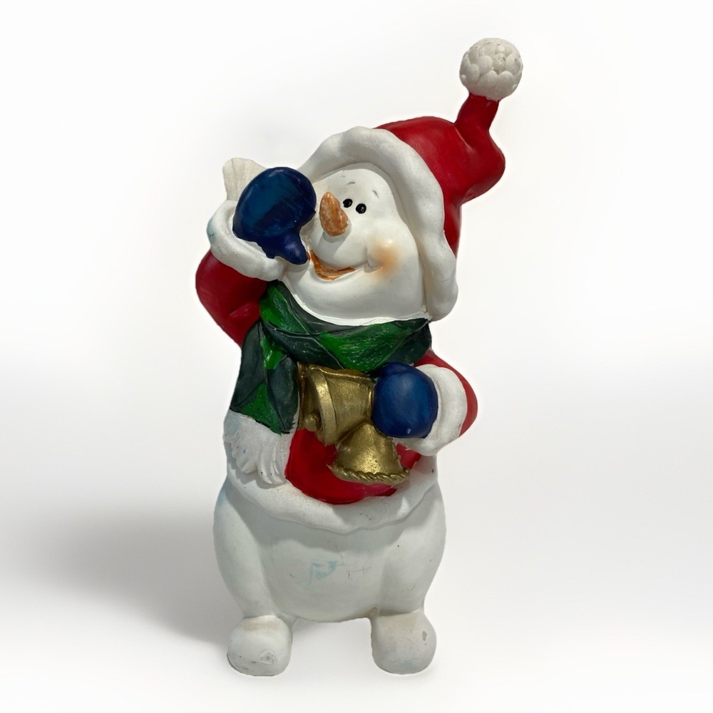 Vintage Snowman Santa Christmas/Holiday Decoration  6.5 inches x 2 inches